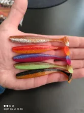 Soft Lures Baits Wobblers BEARKING Artificial 100mm Silicone 50mm 75mm EZ Double-Color