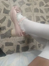 Las niñas dulce Lolita volantes encaje zapatos de boda de novia del alto Talón de las mujeres limita vestido de princesa hombres rosa de talla grande 34-48