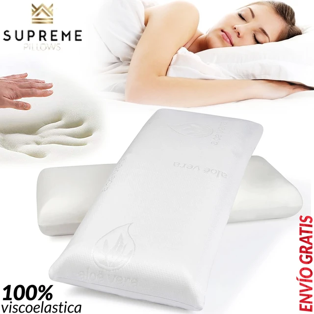 Almohada Viscoelástica De Aloe Vera Con Copos-visco 150cm con