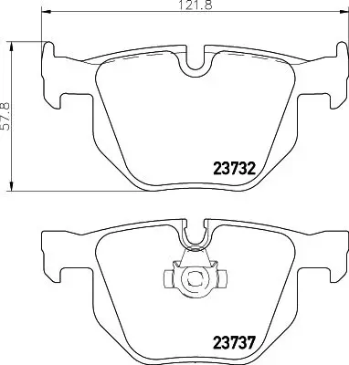 Колодки тормозные дисковые задн. 5(E60) 5 Stufenheck(E60) 5 Sa
