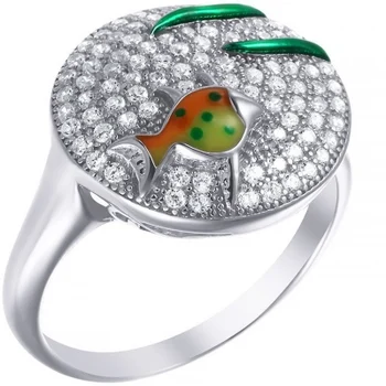 

Jay VI ring with enamel and cubic zirconia