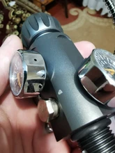 Refill-Adapter Charging-Valve Air-Filling-Station M18x1.5 400bar with 6000psi-Gauge 50cm