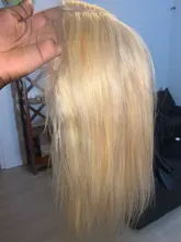 Vallbest-mechones de cabello liso 613 rubio con cierre, extensiones de cabello humano mechones malasio con cierre de encaje, pelo Remy para bebé