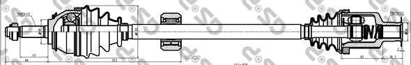 Привод В Сборе Renault Logan I/Sandero 1.2-1.6 04- Прав.-Abs Gsp 245085 GSP арт. 245085