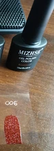 MIZHSE-esmalte de uñas en Gel UV, barniz de uñas semipermanente brillante en 6 colores, 10ML