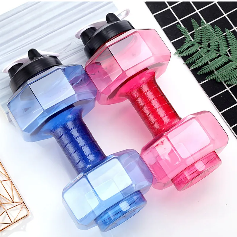 Creative Dumbbell Fitness Kettle Water Filling Dumbbell Cup Portable Water Filling Arm Muscle Fitness Equipment