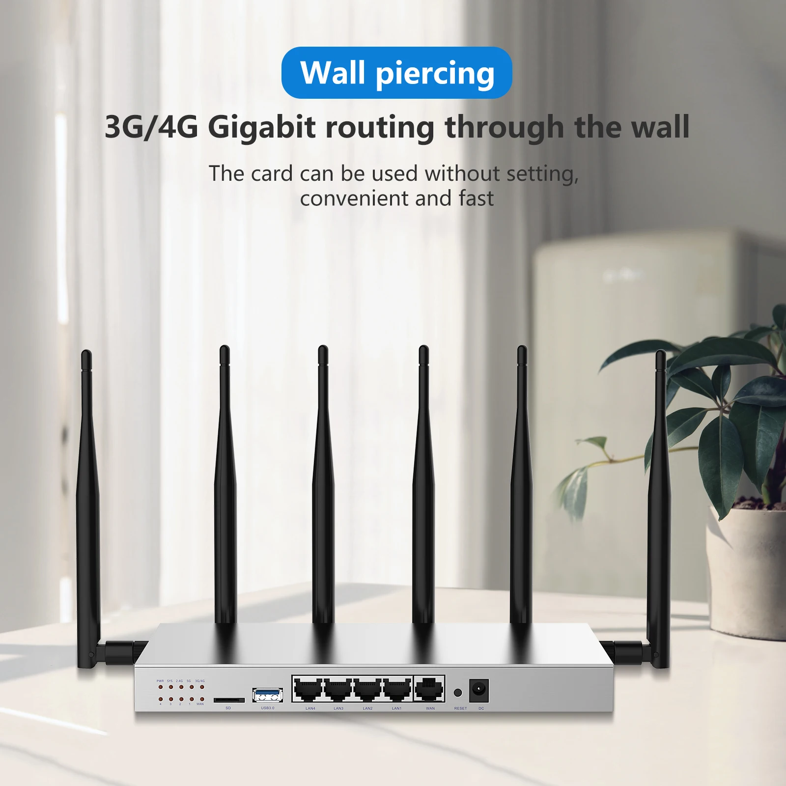 Cioswi WG3526 1200Mbps Dual Band Gigabit Wireless Router 4G LTE RAM 256MB Flash 16MB With 3G Modem SIM Card Slot | Компьютеры и офис