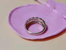 Anillos irregulares de croissant para mujer, Anillos geométricos circulares gruesas con texturas minimalistas, joyería 2021