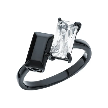 

Silver ring with cubic zirconia sunlight sample 925