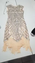 Summer Women Dress 1920s-Flapper-Dress Sequin-Fringe Party-Midi Great-Gatsby Sleeve O-Neck