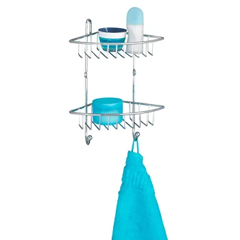 

Wenko Milano toilet corner shelf, 2 shelves made of steel