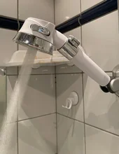 Cabezal de ducha presurizado, ahorro de agua de alta presión, manguera de soporte libre perforado, accesorios de baño ajustables, juego de Ducha
