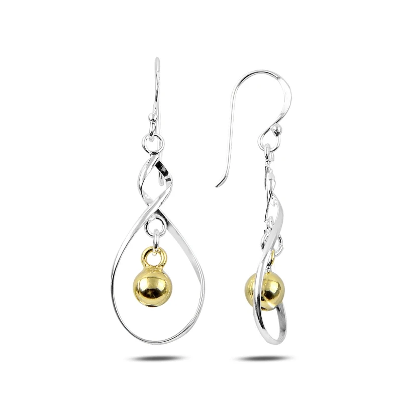 

Armagano Gold Plated Dangle Ball Earrings