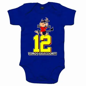 

Baby bodysuit Player number 12 we selection