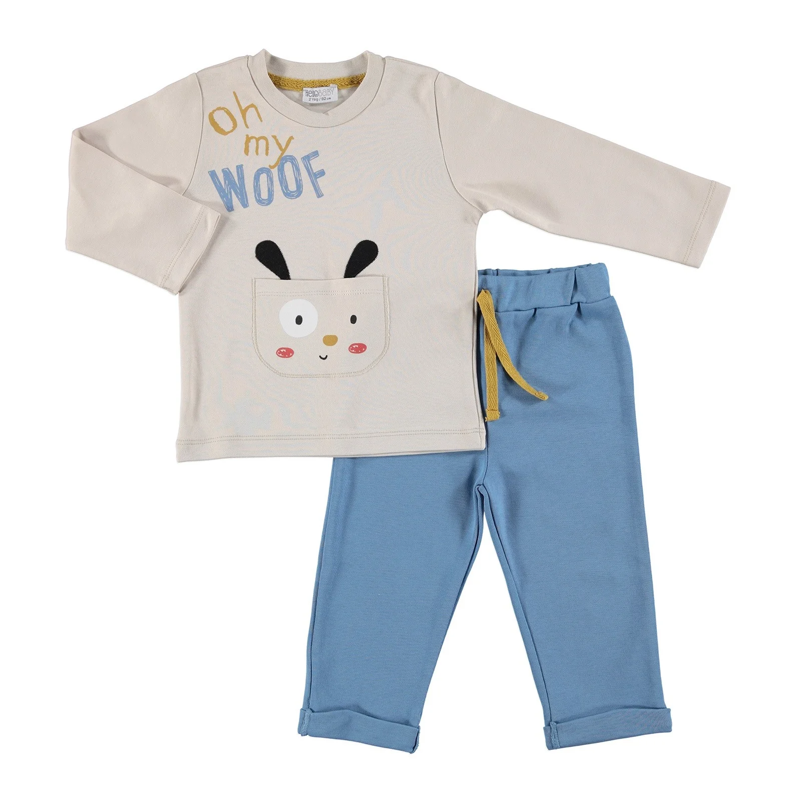 

ebebek HelloBaby Puppy Theme Baby Tracksuit Set