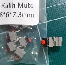 Kailh-Botón de silencio de 6x6x7,3mm, ratón silencioso inalámbrico cuadrado, micro interruptor, botón de reparación M330 M220, piezas de repuesto