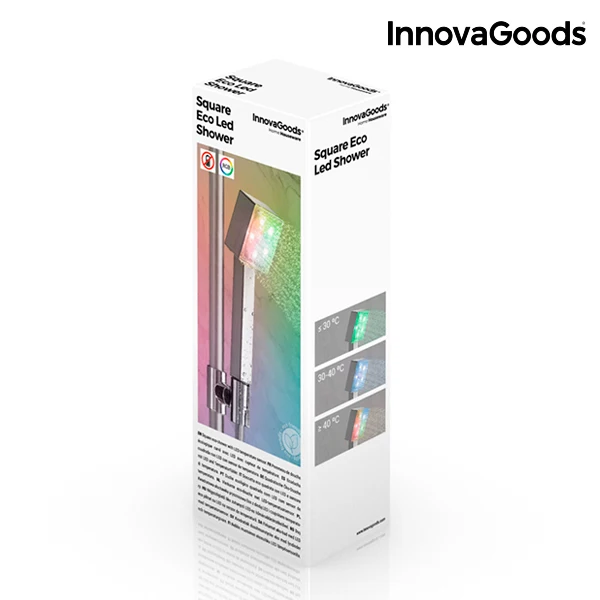 InnovaGoods квадратный эко светодиодный душ