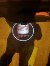 Proyector láser para coche, luz de bienvenida para puerta, lámpara fantasma para Seat León, Ibiza, Alhambra, Niva, Kalina, Priora, Granta, 2 unidades