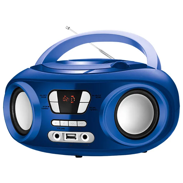Радио CD Bluetooth MP3 " BRIGMTON W-501 USB синий