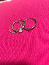 Boho Female 3pcs Stacking Moon Ring Set White Gold Clear Lab Moonstone Rings For Women