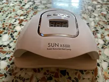 SUNX5 Max-Lámpara LED para secado de uñas, lámpara UV de hielo de 45/36/18 LED para secado de esmalte de Gel, temporizador, herramientas de manicura con Sensor automático, 90/72/36W
