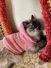 Ropa de Gato caliente para mascotas, abrigo, chaqueta para perros pequeños, medianos, gatos, Chihuahua, ropa de Yorkshire, disfraz rosa, S-2XL