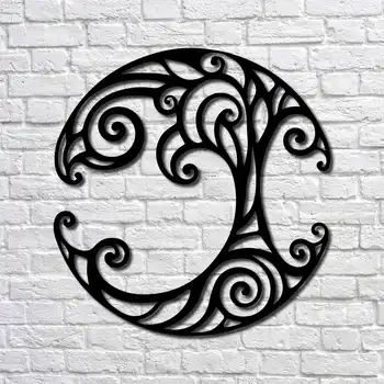 

Metal Wall Art Ivy Tree Interior Decoration Home Decor Wall Hanging Home Decoration Wall Art 68x70 cm