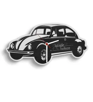 

Personalized Retro Beetle Design Wooden Wall Clock (Model 1-1)