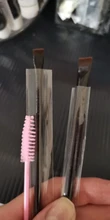 Brocha profesional para Contorno de cejas, pincel delineador de cejas en ángulo pequeño, alta calidad, marca de maquillaje, herramientas A101