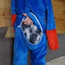 Kigurumi-Stitch-Pajamas Onesie Panda-Jumpsuit Dinosaur Kids Sleepwear Unicorn Flannel