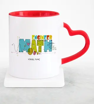 

Personalized Professional Mathematics Engineer Red Heart Mug Cup-2