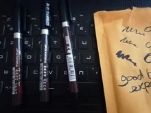 Pluma de pincel de 3 puntas, pluma de caligrafía, palabras aprendiendo chino, papelería, marcadores de dibujo para estudiantes, útiles escolares: Juego de bolígrafos