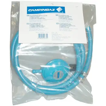 

X BBQ GasCAMPING GAZ regulator + hose + clamps Kit ITALIA11.12