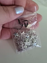 WYSIWYG-colgante de estrella pequeña para fabricación de joyas, 40 Uds., 11x8mm, 3 colores