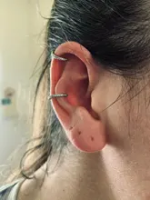 ModaOne-pendientes sencillos de circonio para mujer, aretes de Plata de Ley 925, joyería para la oreja