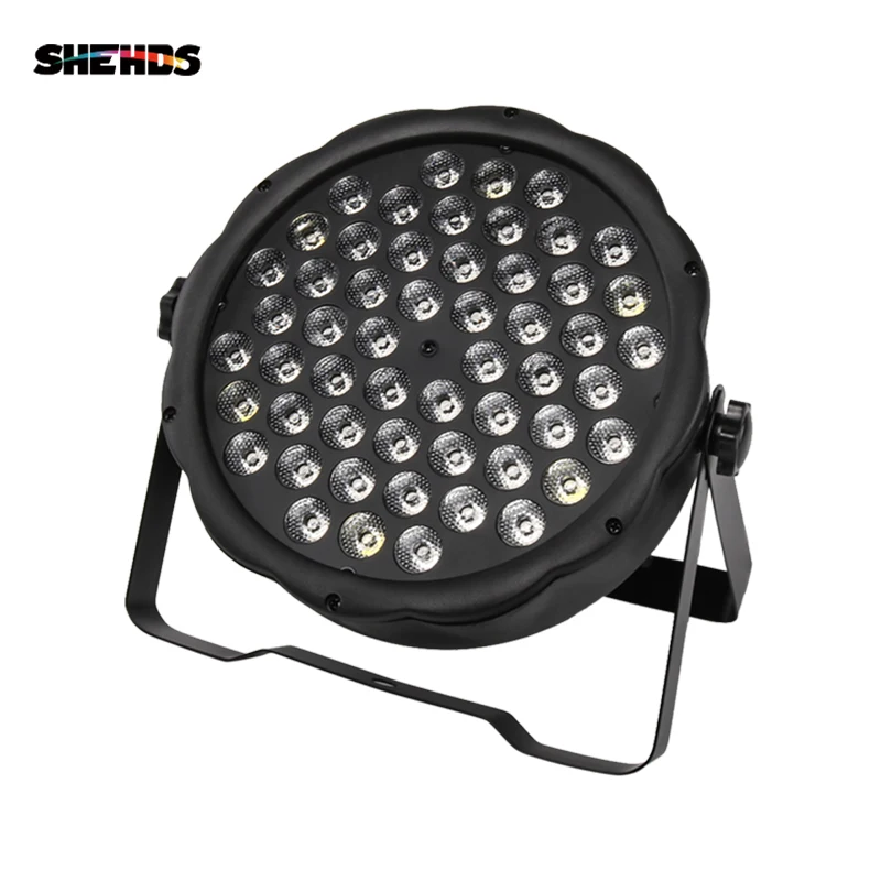 2 шт./лот LED 54x3 Вт RGBW Flat Par смешивание цветов DJ мытье сценическое освещение KTV
