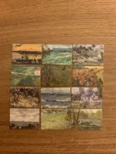 Señor papel 100 unids/caja Vintage Story Kraft papel recortes/fabricación de tarjetas/proyecto de diario DIY diario decoración tarjetas LOMO