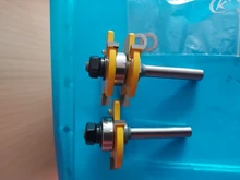 LAVIE 2 pcs 8mm Shank Tongue & Groove Joint Assemble Router Bits T-Slot Milling Cutter