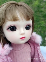 Muñeca BJD de 30 Cm, conjunto de vestido de invierno, 21 articulaciones móviles, maquillaje, bonita, ojos marrones, muñeca con falda nueva de moda, juguete para regalo DIY, 1/6