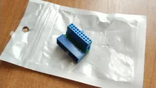 Adaptador de extensión de macho a hembra, USB 3,0, 20pin, ángulo de 90 grados para placa base