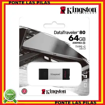

Pendrive Kingston 64GB USB-C DataTraveler DT70 - Original memory USB Flash Drive