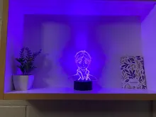 Led-Night-Light Table-Lamp Hinata-Figure Manga Gadget Bedroom-Decor Acrylic Anime Haikyuu