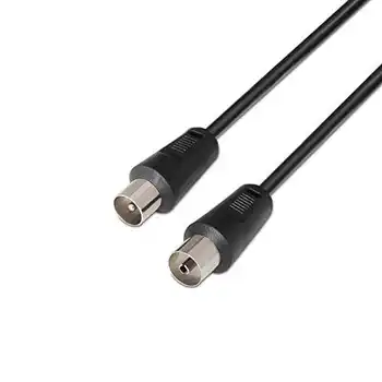 

Cable antena de TV de 75 Ohm 5 M Negro
