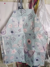 Kitchen Aprons Pinafore Linen Home-Cooking Women Waist-Bib Cleaning-Tools Printed Baking