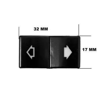 

Bross BDP585 Window Switch Button Cap Cover: 61316904309; 61318368974 for All Doors E39 E38