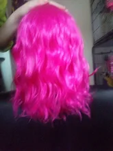 MSIWIGS-Peluca de cabello sintético flequillo lateral para mujer