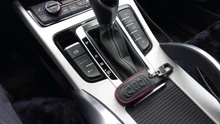 De cuero genuino funda de llave de control remoto para coche para Geely Atlas Boyue NL3 EX7 Emgrand X7 EmgrarandX7 SUV GT GC9 borui funda de llave de control remoto para coche