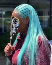 28 30 32 34 pulgadas recto 613 rubia frente de encaje pelucas de cabello humano transparente Virgen sin costuras cierre Frontal peluca Pre arrancado bebé