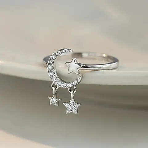 Minimalist Gold Silver Color Cross Rings Geometric Double Layer Open Adjustable Ring For Women Party Wedding Jewelry Gift