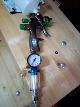 pistola de pintura, manómetro de regulador de aire + herramienta de filtro de trampa de agua en línea + adaptador JP/EU/US, herramientas neumáticas, accesorios para aerografo